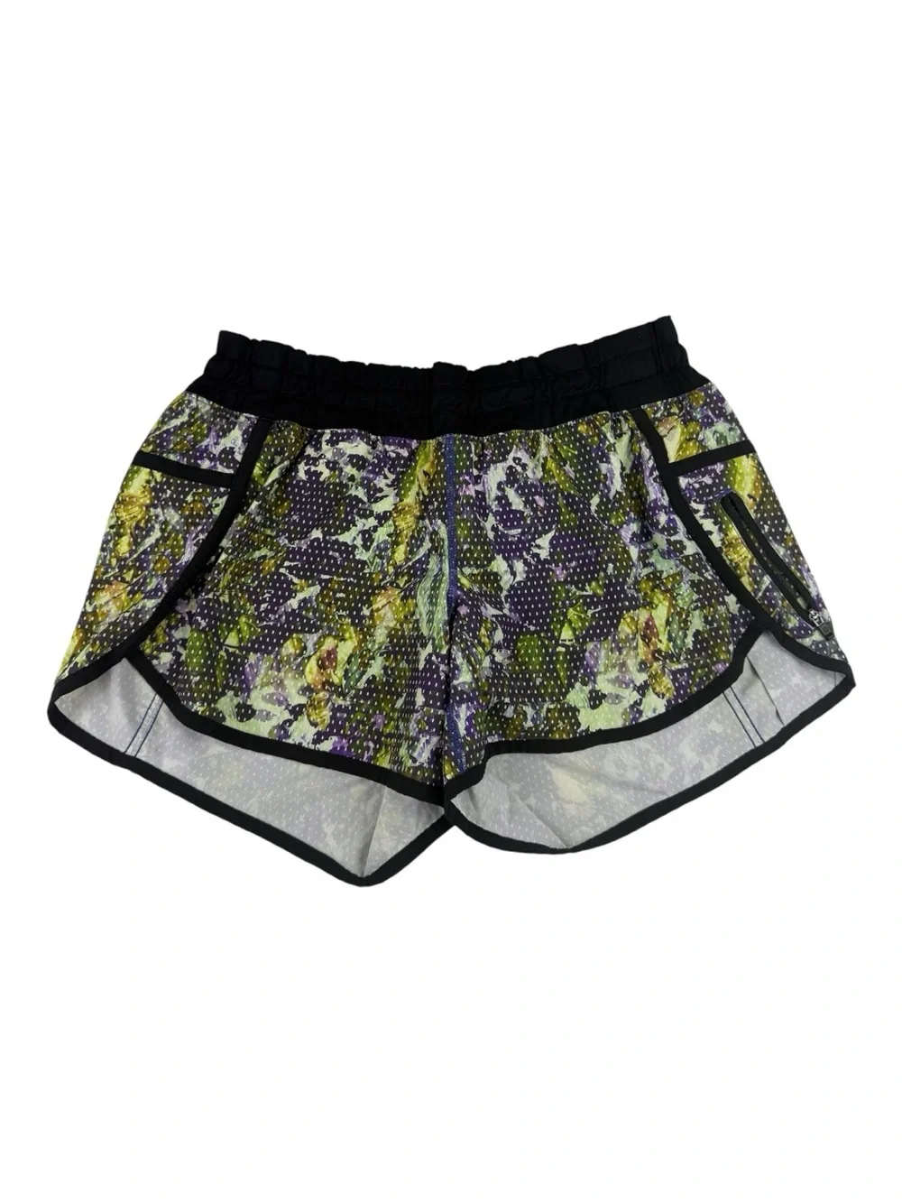 🌟 Lululemon Speed Shorts - Retired Print - Moody Mirage - Size 6 💜💚